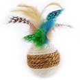 thumbnail image 2 of 2PCS Cat Teaser Toy Faux Feather Bell Spring Suction Cup Cat Wand Sisal Cat Ball, 2 of 10