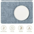 thumbnail image 3 of Heat-Resistant Placemats Stain Resistant Anti-Skid Placemats for Kitchen Table - blue, 3 of 6