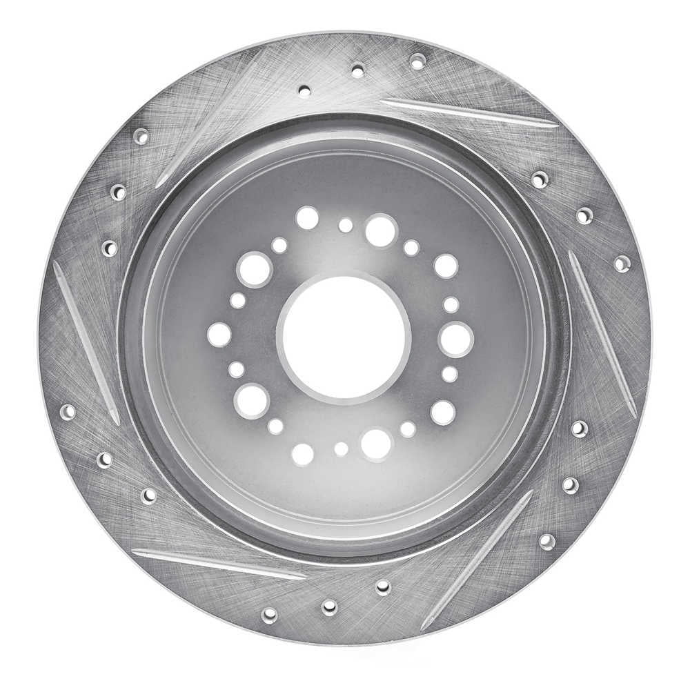 Dynamic Friction Company 631-75004R DFC Brake Rotor - Drilled And Slotted - Silver