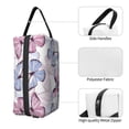 thumbnail image 3 of Goofa Butterflies in Pastel Printed Toiletry Bag with Handle,Large Capacity Travel Makeup Cosmetic Bag for Women, Carry on Airport Airline Compliant Bag, 3 of 9