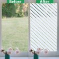 thumbnail image 2 of 45200 Cm Anti-peek Window Film Blackout Window Film Diagonal Stripe Pattern Window Film Electrostatic Film Non-adhesive Anti-uv Window Film For Kitche, 2 of 5