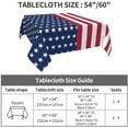 thumbnail image 6 of 4th of July Tablecloth 52x52 Inch Square Independence Day Patriotic Table Cloth Fabric Farmhouse American Flag Star Stripe Tablecloth Decorative for Picnic Party Holiday Home Indoor Outdoor, 6 of 6