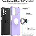 thumbnail image 3 of for Samsung A32 5G Case Silky Soft Touch Heavy Duty Protective Galaxy A32 5G Case with Ring Holder Embedded Kickstand Magnetic Slim Phone Case for Samsung Galaxy A32 5G(Purple), 3 of 7