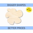 thumbnail image 2 of Bigger Better | Unfinished Wood Hibiscus Flower Silhouette |  DIY Craft Cutout 18" / 1/2", 2 of 3