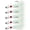 White-1oz-5 Pack, variant on 5-pack Bucktail Jigs Hair Saltwater Freshwater Fishing Lures Surf Jig Heads White Luminochartreuse Swimbait For Bflounder Striper Bluefish Halibut Redfish