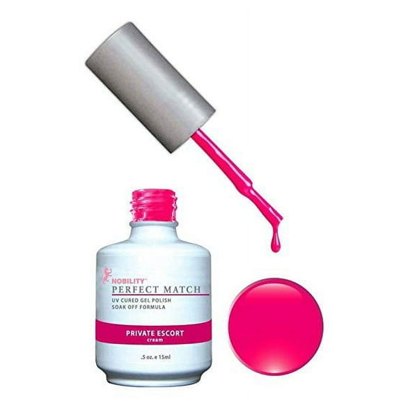 LECHAT Perfect Match Pair of Soak off Gel   Matching Nail Polish - PMS42 Private Escort