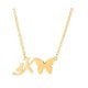 thumbnail image 1 of Collar con iniciales de corazón de mariposa para mujer, joyería con colgante de cadena de acero inoxidable, Gargantilla, regalo de amistad, 1 of 4