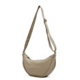 thumbnail image 5 of Hvmvliv Women's Nylon Crescent Crossbody Bag, Small Shoulder Purse Light Sling Bag for School Sports Travel Beige, 5 of 6