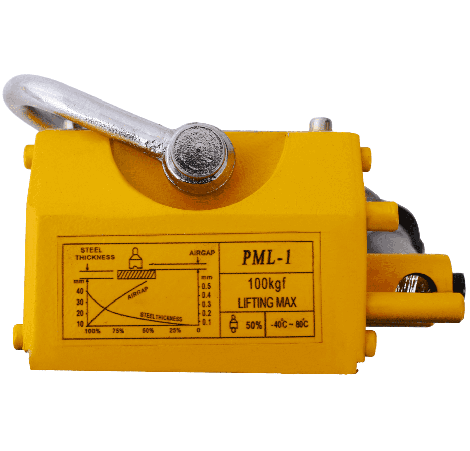 Permanent Magnet Lifter 220lbs 2.5 Safety Factor Neodymium Steel Lifting Plate