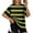 Green 3, variant on Women's Activewear Tops Loose Fit Breathable Athletic Shirt in Shape Retention Polyester for Gym Workout and Home Lounging in Plus Size Selection (Green, 2X-Large)