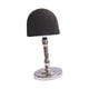 thumbnail image 5 of Soporte para peluca, soporte para cabeza de modelo, soporte decorativo para exhibición de sombreros de mesa con cúpula, soporte de exhibición para cen negro y plateado, 5 of 8