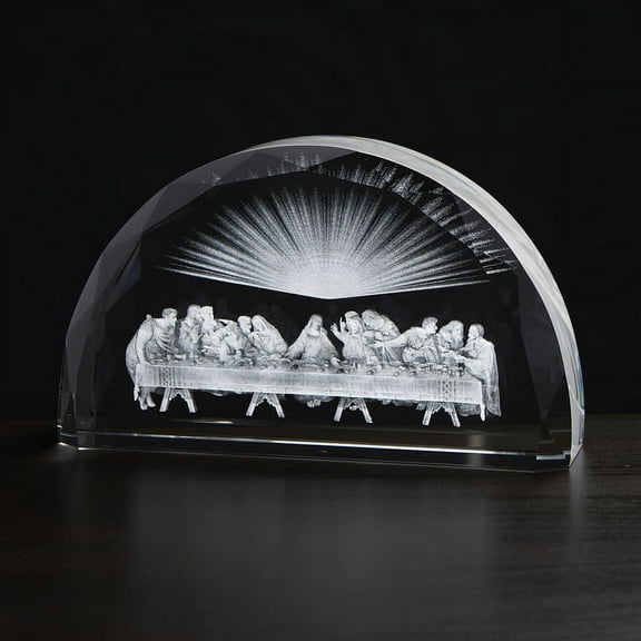 Last Supper Scene Etched Glass (Other)