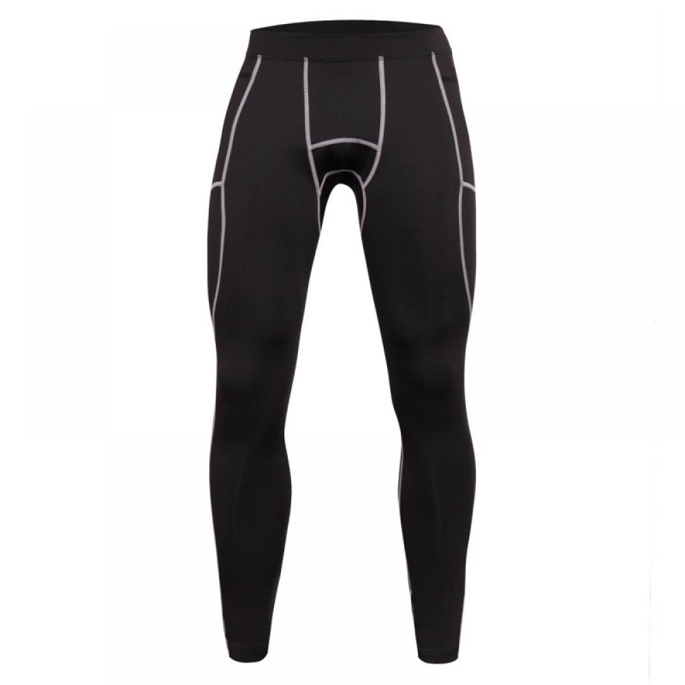 Men's Yoga Leggings Running Tights with Pockets Athletic Sports ...