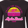 thumbnail image 4 of Inktastic Summer Enjoy the Sunshine Naples Beach Florida in Pink Long Sleeve Youth T-Shirt, 4 of 5