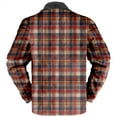 thumbnail image 2 of DDAPJ pyju Mens Sherpa Lined Sweatshirt Jackets 2023 Clearance,Plaid Graphic Button Down Shirt Jacket Lightweight Truck Jackets Thick Warm Winter Lapel Coat with Pockets, 2 of 7