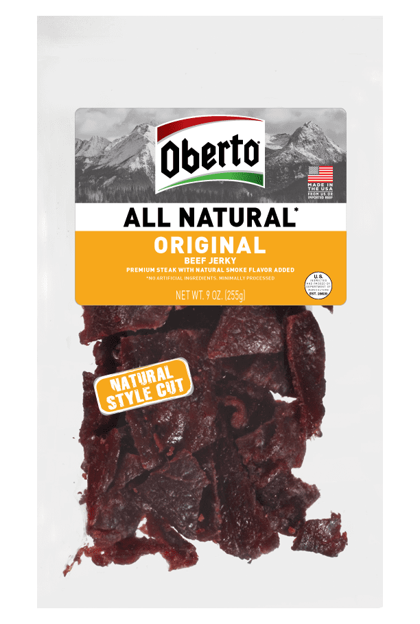 Oberto All Natural Style Cut Original Beef Jerky, 9 Oz