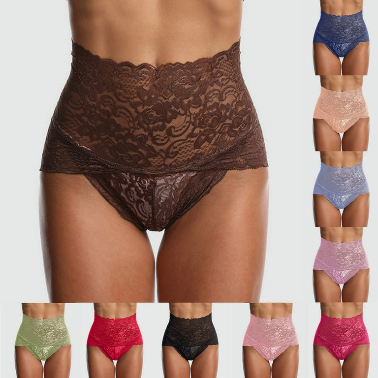 adviicd Boxers for Women Women's Underwear No Panty Line Promise Tactel  Lace Brief Black Medium 