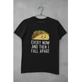 thumbnail image 5 of Old Glory Mens Cinco De Mayo Tacos Every Now And Then I Fall Apart Short Sleeve Graphic T Shirt, 5 of 6