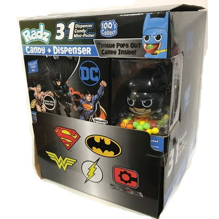 Women Sealed Box - Radz DC Collectibles Candy Dispenser Sealed Box 24 Packs Wonder Woman