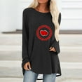 thumbnail image 1 of Ventes de Liquidation! Aqestyerly Pull Décontracté Imprimé pour Femmes, Manches Longues, Col Rond, 1 of 4