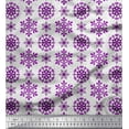 thumbnail image 1 of Soimoi Rayon Fabric Snow Flakes Floral Fabric Prints By Yard 56 Inch Wide, 1 of 5