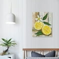 thumbnail image 4 of Nawypu  Inspirational Lemon Wall Decor Art Prints, Lemon Green Leaf Modern Wood Wall Decor, Green leaf Sour lemon Art Print Poster Perfect for Dining Room Kitchen Office, 4 of 5