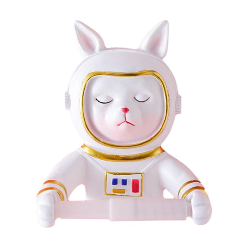 Fiocias Animal Style Bathroom Toilet Paper Holder Organizer for Restroom Hold Mega Rolls Puppy Astronaut