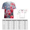 thumbnail image 2 of Tulip Women T-Shirt Classic O Neck T-Shirts Short-Sleeve Trendy Animal Print Design Tshirt Casual Clothing, 2 of 5