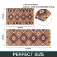 thumbnail image 7 of Colorful Geometric Triangle Diamond Pattern Kitchen Rugs Sets Of 2,Anti Fatigue Kitchen Mat Rugs Non Slip Washable,Decorative Kitchen Floor Mats for Kitchen,Sink,Laundry,17"x30"+17"x47", 7 of 7