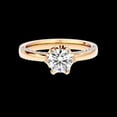 thumbnail image 4 of Diamond-Capitals 2.15 Ct Round Shape Moissanite Diamond (D/VVS1) Shiny Anniversary Ring for Women Solid 18K Yellow Gold Size 3.5, 4 of 8