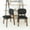 Black+Brown, variant on Mid - Century Modern Design | Suitable for Family Meals and Laptop Work | Adds Retro Charm to Your Space