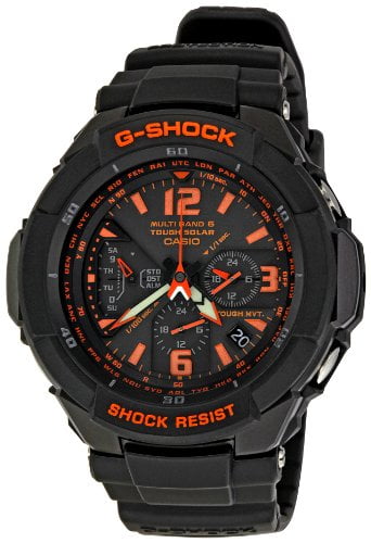 orange and black casio g shock