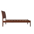 thumbnail image 4 of Leo & Lacey Solid Wood Full Platform Bed with Built-In Charger in Walnut, 4 of 8