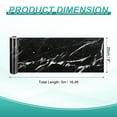 thumbnail image 2 of Uxcell Wood Grain Wallpaper Border 8" x 16.4ft Textured Frame Sticker, Black Texture, 2 of 7