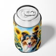 thumbnail image 4 of Collie in Sunflowers Can or Bottle Hugger 3 in x 5 in, 4 of 5
