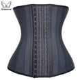 thumbnail image 2 of Las Mujeres De Látex Carpetas De Cintura Entrenador Adelgazar Corsé 25 De Acero Hueso Cuerpo Shaper Control Del Vientre Shaperwear Mate Tela Fajapangjing, 2 of 4