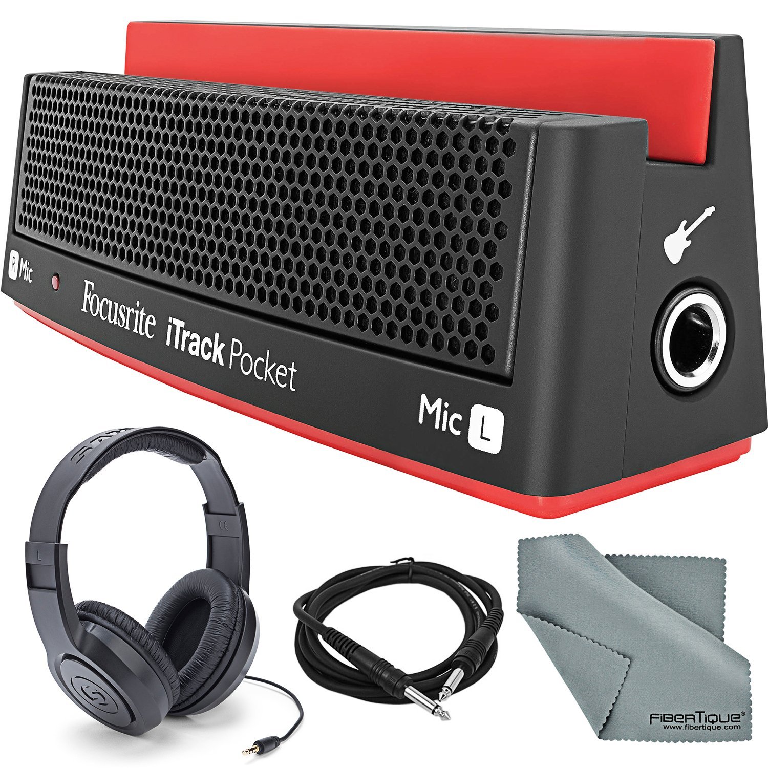 Focusrite iTrack Pocket Portable Stereo Microphone and Guitar Input for iPhone Video and Audio