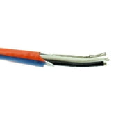 Tappan C411 Shielded Control Cable, 24AWG / 2C, Orange w/ Blue Line, 500-Feet