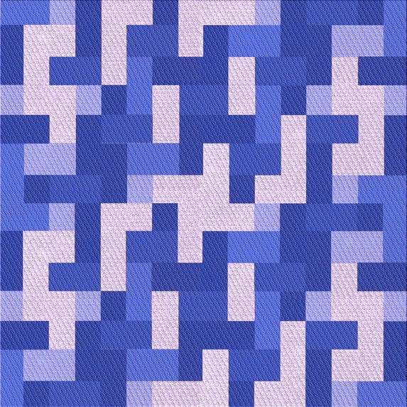Ahgly Company Machine Washable Indoor Square Transitional Bright Lilac Purple Area Rugs, 5' Square