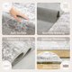 thumbnail image 5 of Alfombra Soalmost Harmony Vintage Floral de 9 x 12 pies, gris, 5 of 9