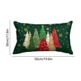 thumbnail image 6 of Christmas Linen Pillow Cases, 12''x20'' Christmas Tree Print Soft Pillow Covers for Home Sofa Bed Decoration, 6 of 6