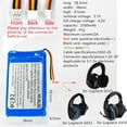 thumbnail image 2 of 3.7V 2200mAh Li-ion Battery for Logitech G933,G533,G935,G933S,G533S Wireless Artemis Spectrum Gaming Headset, 2 of 5