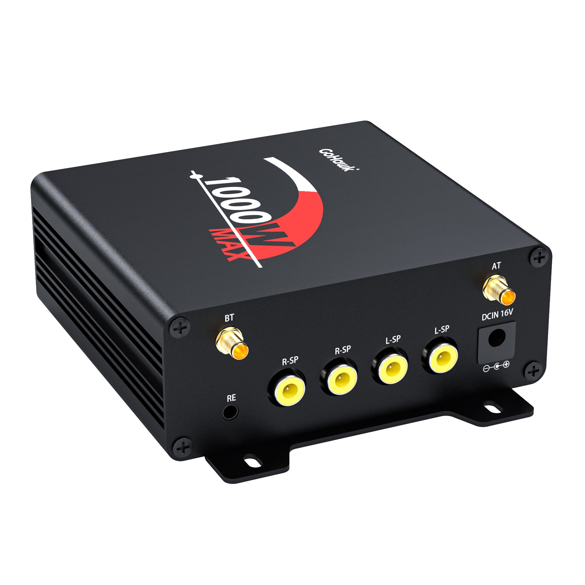 GoHawk T1000 4 Channel Amplifier Bluetooth Stereo Audio System USB FM Radio for Harley Touring Motorcycle ATV UTV
