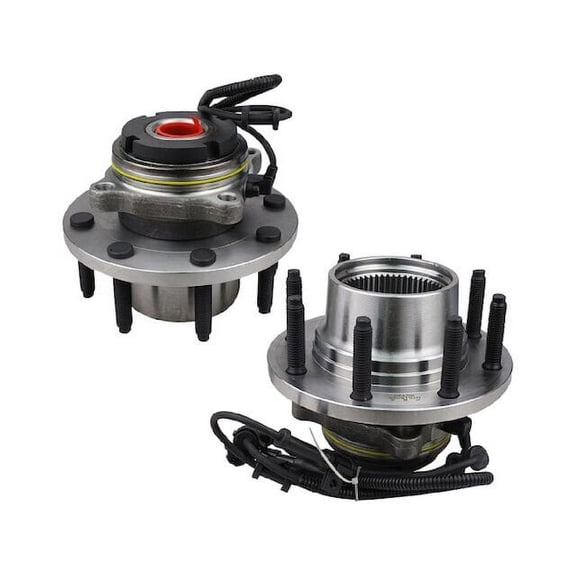 Front Wheel Bearing Hub Assembly - Set of 2 - Compatible with 1999 - 2004 Ford F-350 Super Duty 4WD 2000 2001 2002 2003