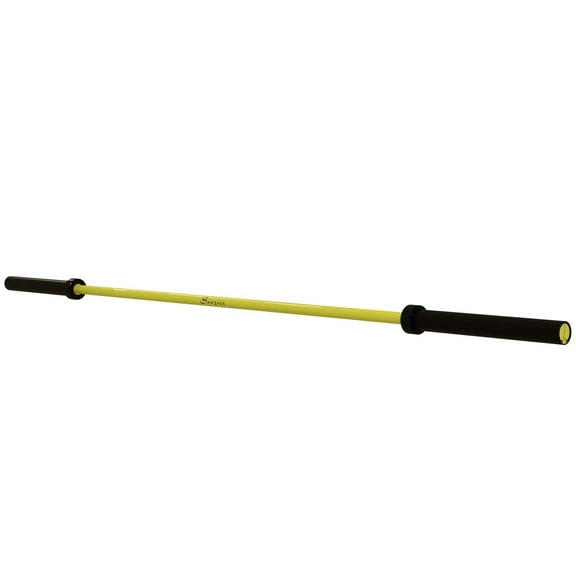 Soozier 7.2ft Weight Bar, Olympic Bar with Rotating Sleeves, Non-Slip Knurling Grip, 1500lbs Weight Capacity, Yellow