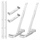 thumbnail image 1 of 25 Juegos de Soportes de Aluminio para Canaletas de 5 Pulgadas con Correas para Fijar Sin Alero, Ideales para Canaletas de Aluminio y Acero., 1 of 7