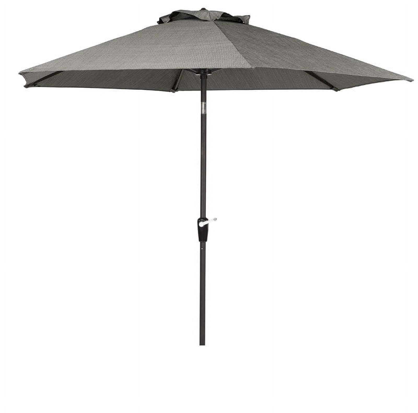 brookstone weather wrap patio umbrella cover Living Accents 9 ft. Tiltable Gray Brookstone Patio Umbrella