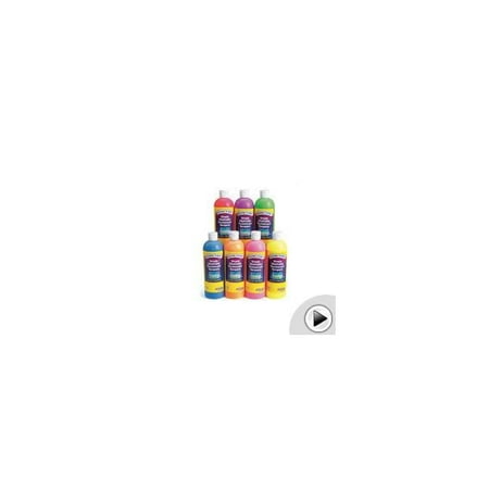 colorations simply washable tempera paint fluorescent red 16 oz