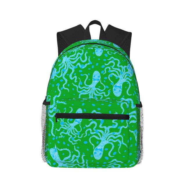 Disketp Octopus1 Mochila Ligera Clásica con Múltiples Bolsillos, Mochila Casual para Hombre y Mujer, Ideal para Escuela, Trabajo y Viajes