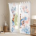 thumbnail image 3 of Manfei Cartoon Bear Curtains Pack of 2 (42x84 Each),Watercolor Aircraft Airplane Curtains Blackout,White Blue Brown Bedroom Curtains For Girls,Breathable Home Decor, 3 of 6